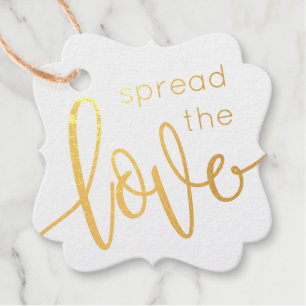 Spread the Love Floral and REAL FOIL Favor Tags
