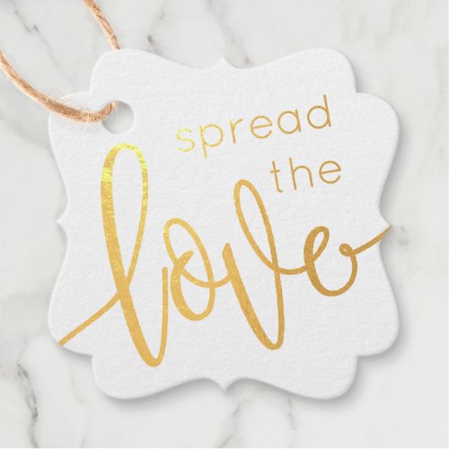 Spread the Love Floral and REAL FOIL Foil Favor Tags