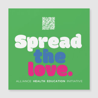 Spread The Love Large Green Magnet