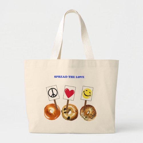 Spread the love large tote bag