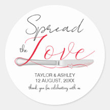 Spread the Love Minimal Script Wedding Classic Rou