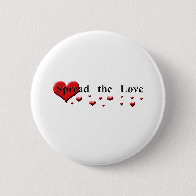 Spread the Love Pinback Button (Front)