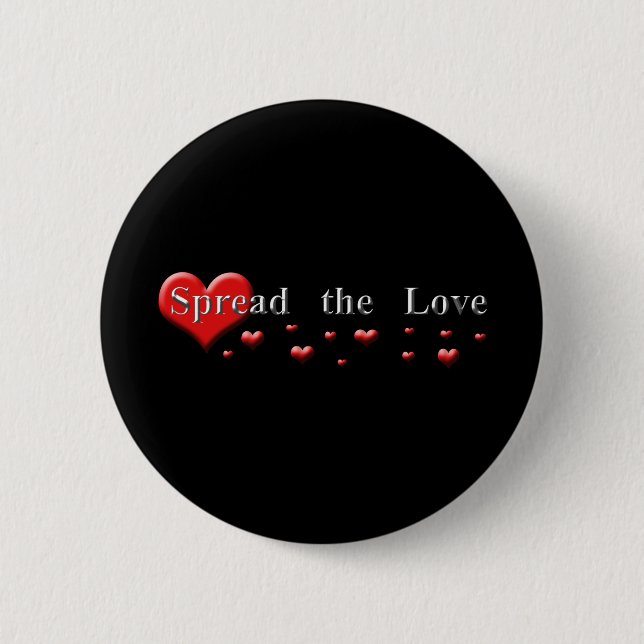 Spread the Love Pinback Button (Front)