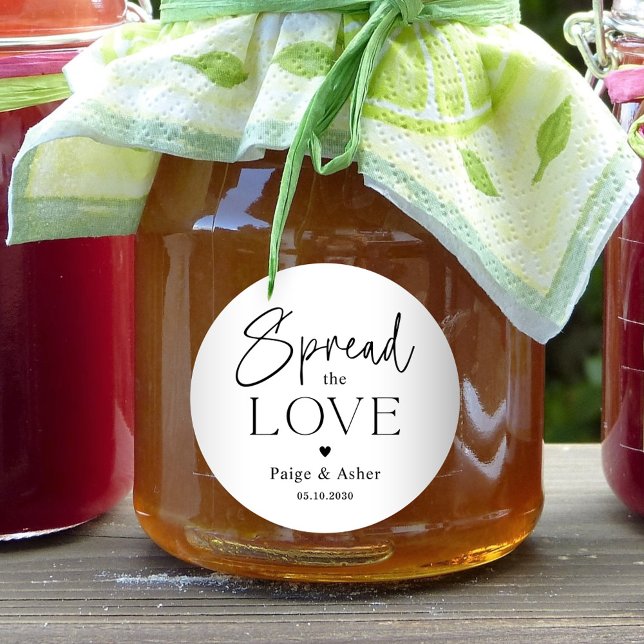 Spread The Love Wedding Bridal Favor Stickers (Creator Uploaded)