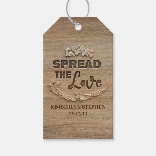 Spread the Love Wedding Gift Tags