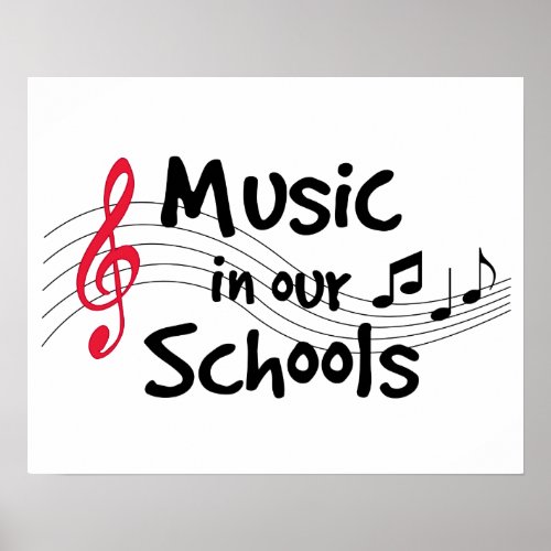 Spread the Music in Our Schools Poster