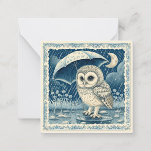 Spread the Sunshine: Send Smiles with Owl Rain  Note Card