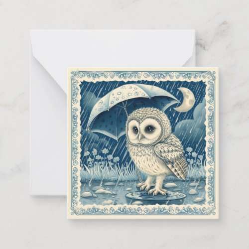 Spread the Sunshine Send Smiles with Owl Rain  Note Card