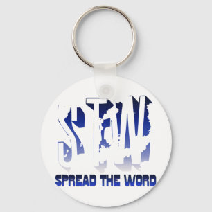 Spread the Word Christian Keychain