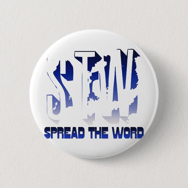 Spread the Word Christian Pinback Button (Front)