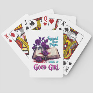 Spread Those Pages Like A Good Girl Poker Cards