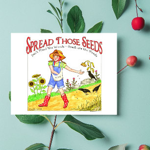 Spread Those Seeds Inspirational Postcard