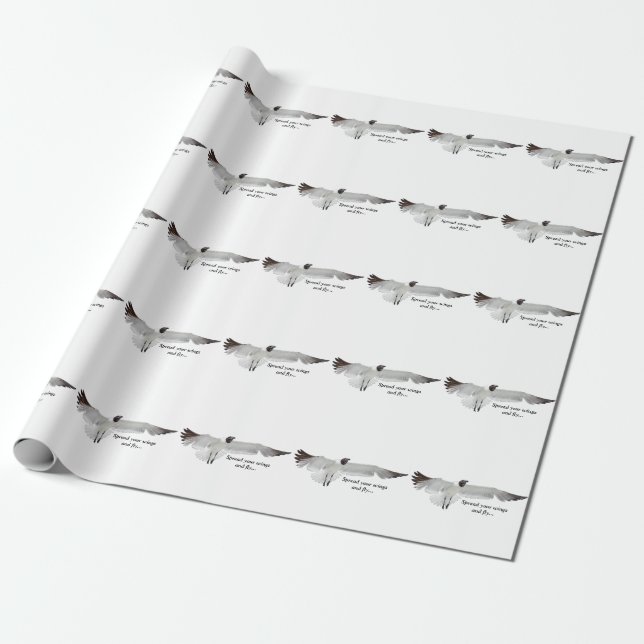 Spread Those Wings Wrapping Paper (Unrolled)