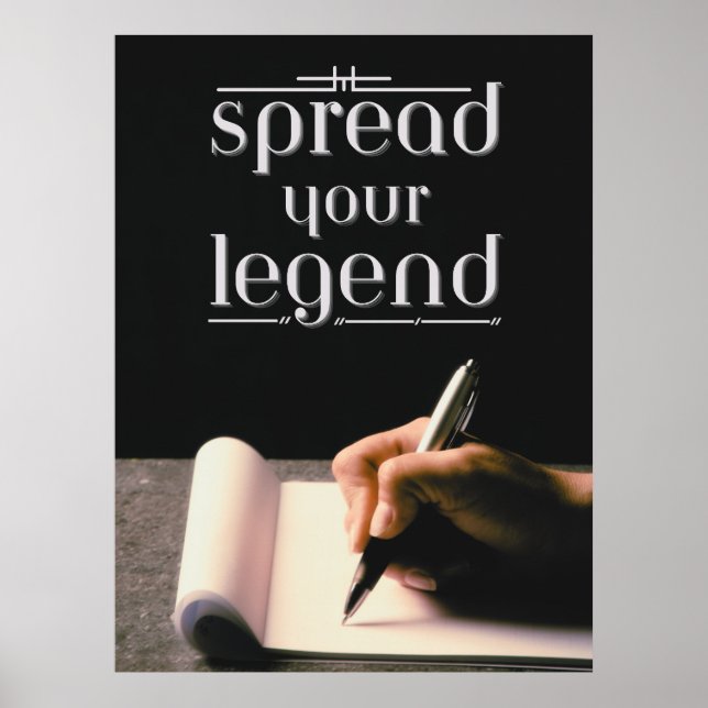 Spread Your Legend Poster (Front)