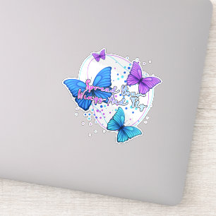 Spread your wings and fly butterfly sticker