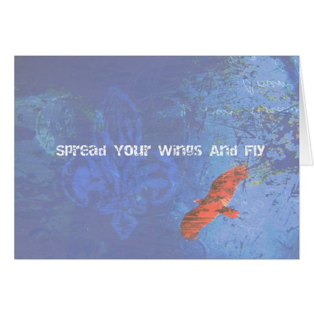 Spread Your Wings And Fly Cards (Front Horizontal)