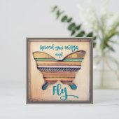 Spread your Wings and Fly Inspirational Cardstock (Standing Front)