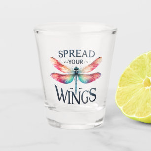 Spread Your Wings - Artistic Dragonfly Shot Glass