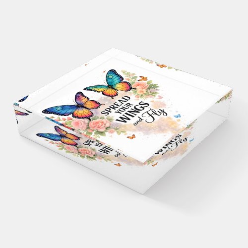 Spread Your Wings Butterfly Inspiration Paperweight