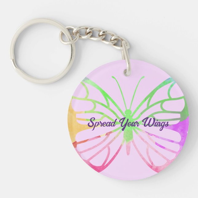 Spread Your Wings  Butterfly Keychain (Front)