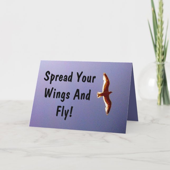 Spread Your Wings Greeting Card (Front)
