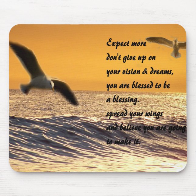 Spread your wings_ Mousepad_by Elenne Boothe Mouse Pad (Front)