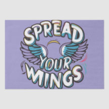 "Spread Your Wings - Wrapping Paper Design"