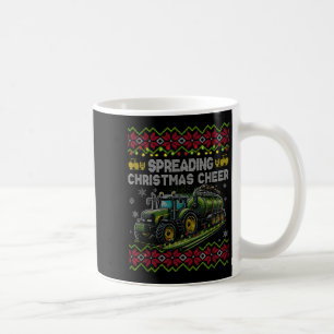 Spreading Christmas Cheer Farming Tractor Ugly Swe Coffee Mug