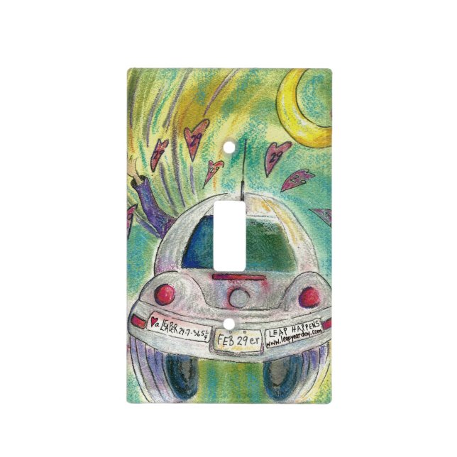 Spreading Leap Year Day Awareness Light Switch Cover (Front)
