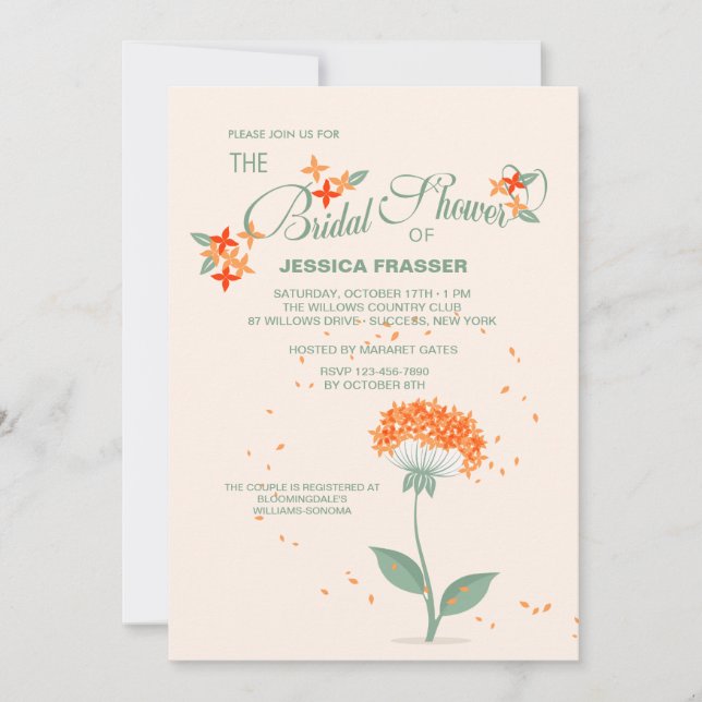 Spreading Seeds Invitation (Front)