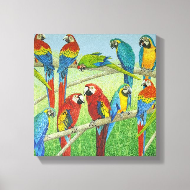 Spreading the news canvas print (Front)