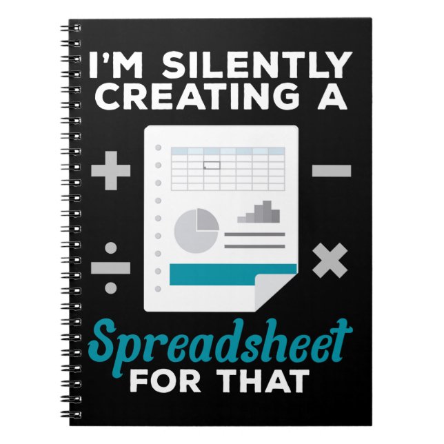 Spreadsheet Accounting Tax Auditor Bookkeeper CPA Notebook (Front)