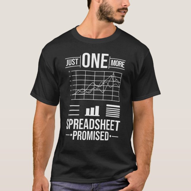 Spreadsheet Calculator Software Budget Templates T-Shirt (Front)