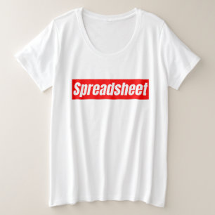 Spreadsheet - Funny Accountant Plus Size T-Shirt