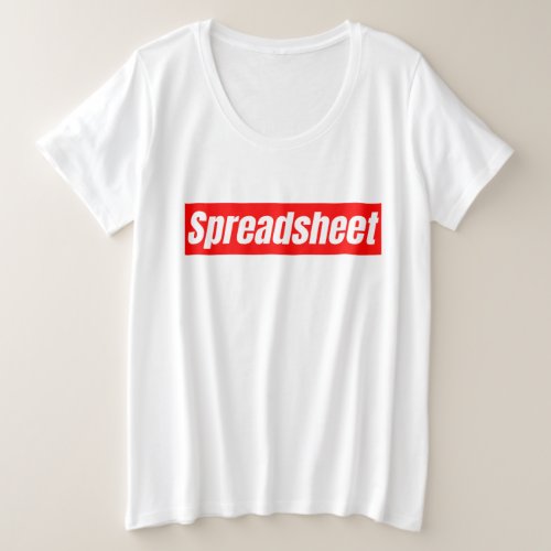 Spreadsheet _ Funny Accountant      Plus Size T_Shirt
