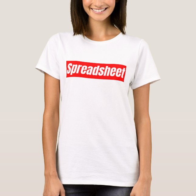 Spreadsheet - Funny Accountant  T-Shirt (Front)
