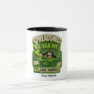 Spreadsheet Trap Personalized Funny Office T-Shirt Mug