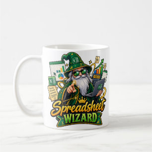 Spreadsheet Wizard Mug Funny Accountant Excel Da