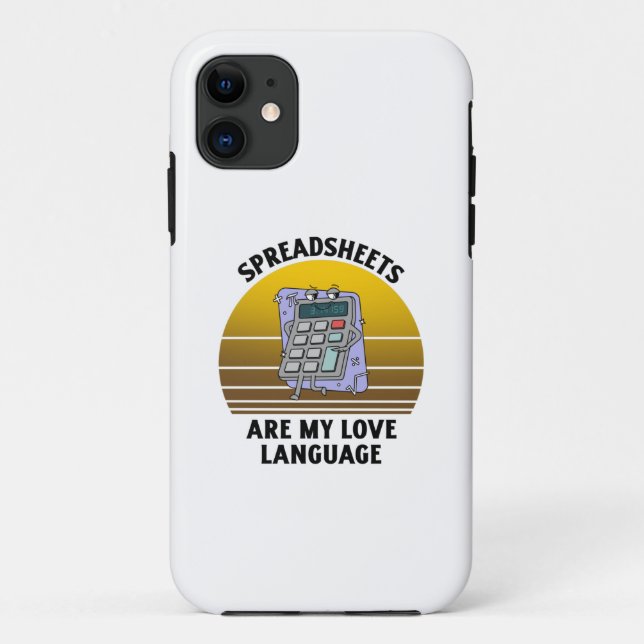 Spreadsheets are my love language Case-Mate iPhone case (Back)