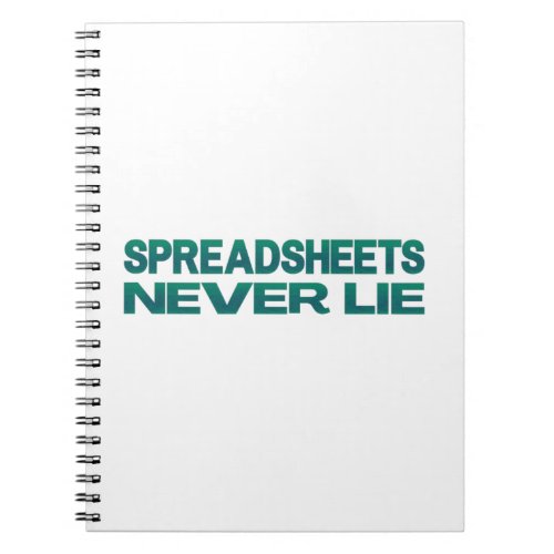  Spreadsheets never lie Notebook