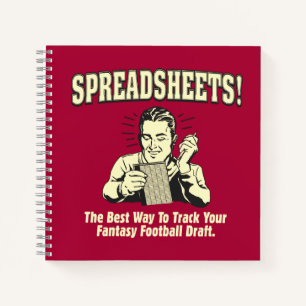 Spreadsheets: Track Your Fantasy Football Draft Notebook