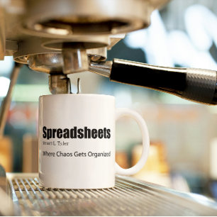 Spreadsheets Where Chaos Gets Organized Accountant Coffee Mug
