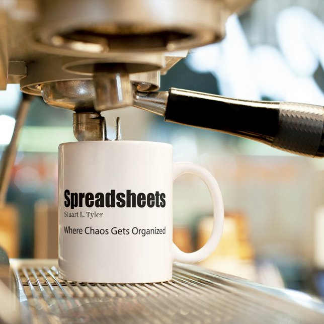 Spreadsheets Where Chaos Gets Organized Accountant Coffee Mug (Creator Uploaded)