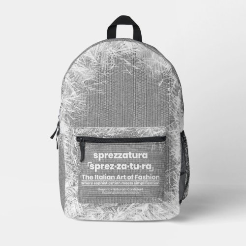 SPREZZATURA: THE ITALIAN ART OF FASHION-BlackDenim Printed Backpack