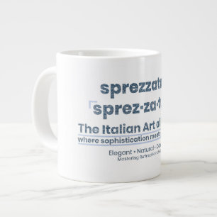SPREZZATURA: THE ITALIAN ART OF FASHION-BlueDenim Giant Coffee Mug