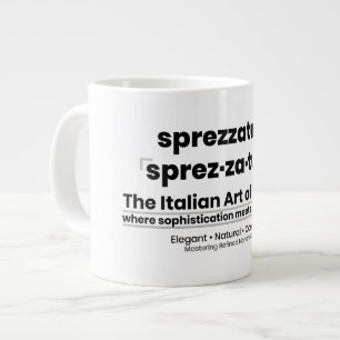 SPREZZATURA: THE ITALIAN ART OF FASHION GIANT COFFEE MUG