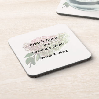 Sprig of Hydrangea Wedding Products Drink Coaster