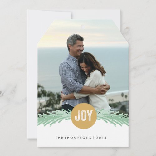 Sprigs of Joy Holiday Photo Card