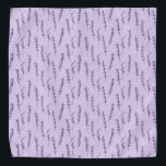 Sprigs of lavender bandana<br><div class="desc">Lavender flowers pattern</div>