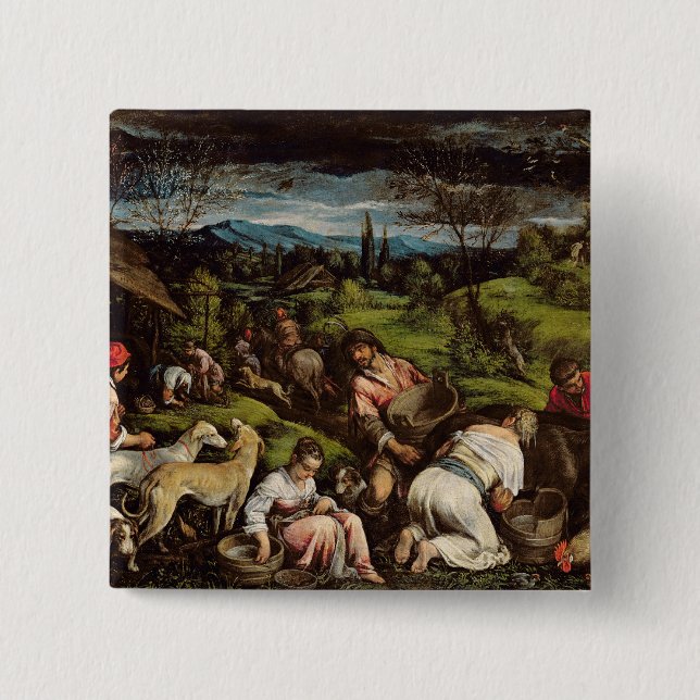 Spring, 1576 pinback button (Front)